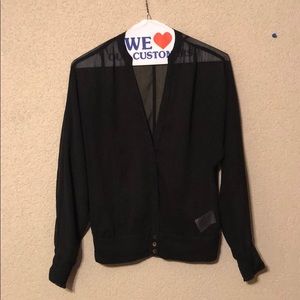 Guess XS translucent blouse